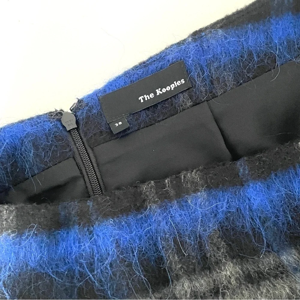 The Kooples Wool Mohair Plaid Mini Skirt - Picture 4 of 7